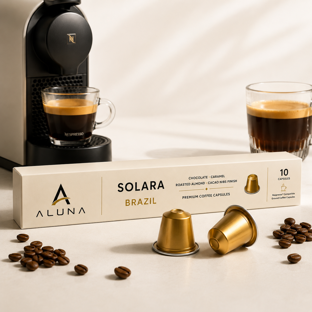 Solara Brazil Coffee Capsules – Nespresso® Compatible | 10 Capsules